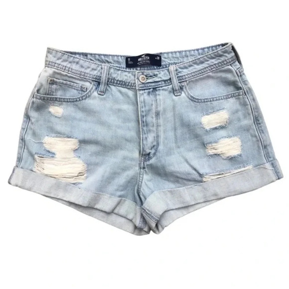 Hollister Pants - Hollister High Rise Mom Denim Jean Shorts